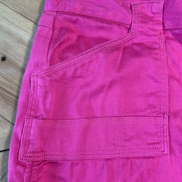Vintage Vibrant Pink Bugle Boy Casual Capri Pants - Picture 6 of 13